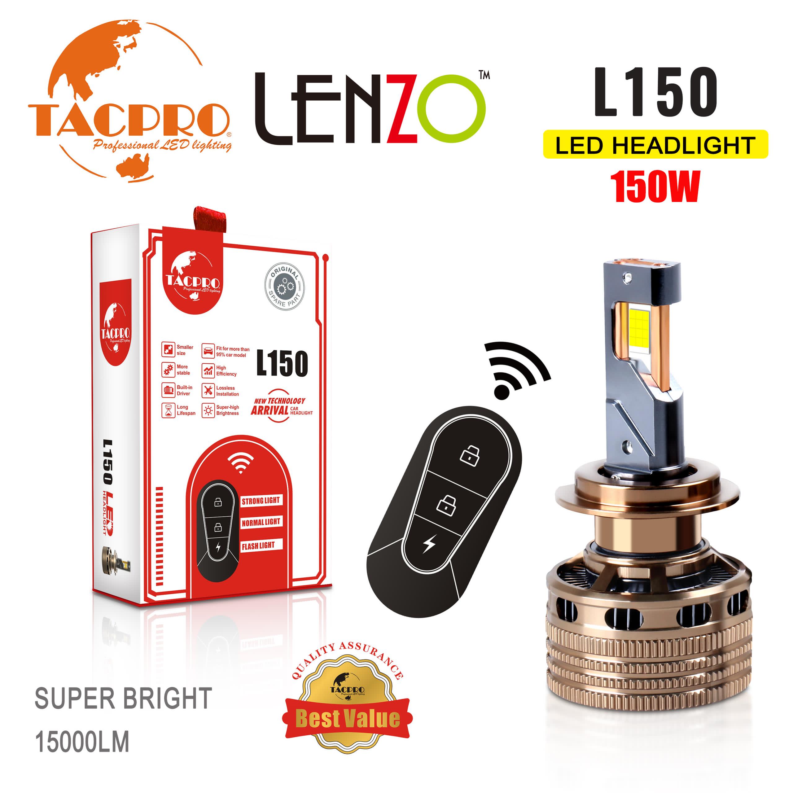 هدلایت اورجینال قوی ریموت دار مدل L150 لنزو Lenzo با گارانتی