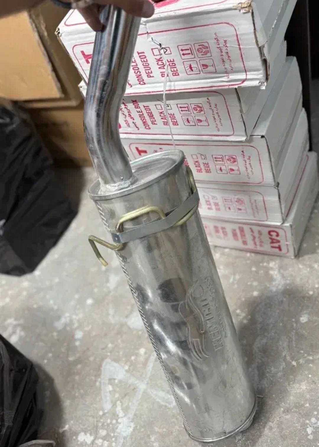 منبع اگزوز مدل بلوچی پژو سراستیل آماده به نصب شرکتی