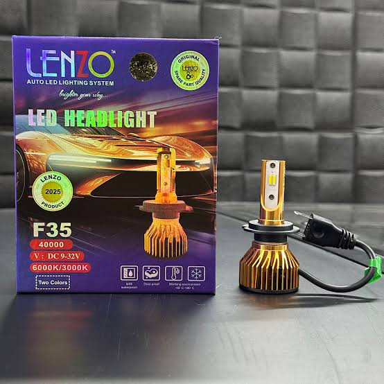 هدلایت اورجینال دو رنگ F35 لنزو Lenzo با گارانتی