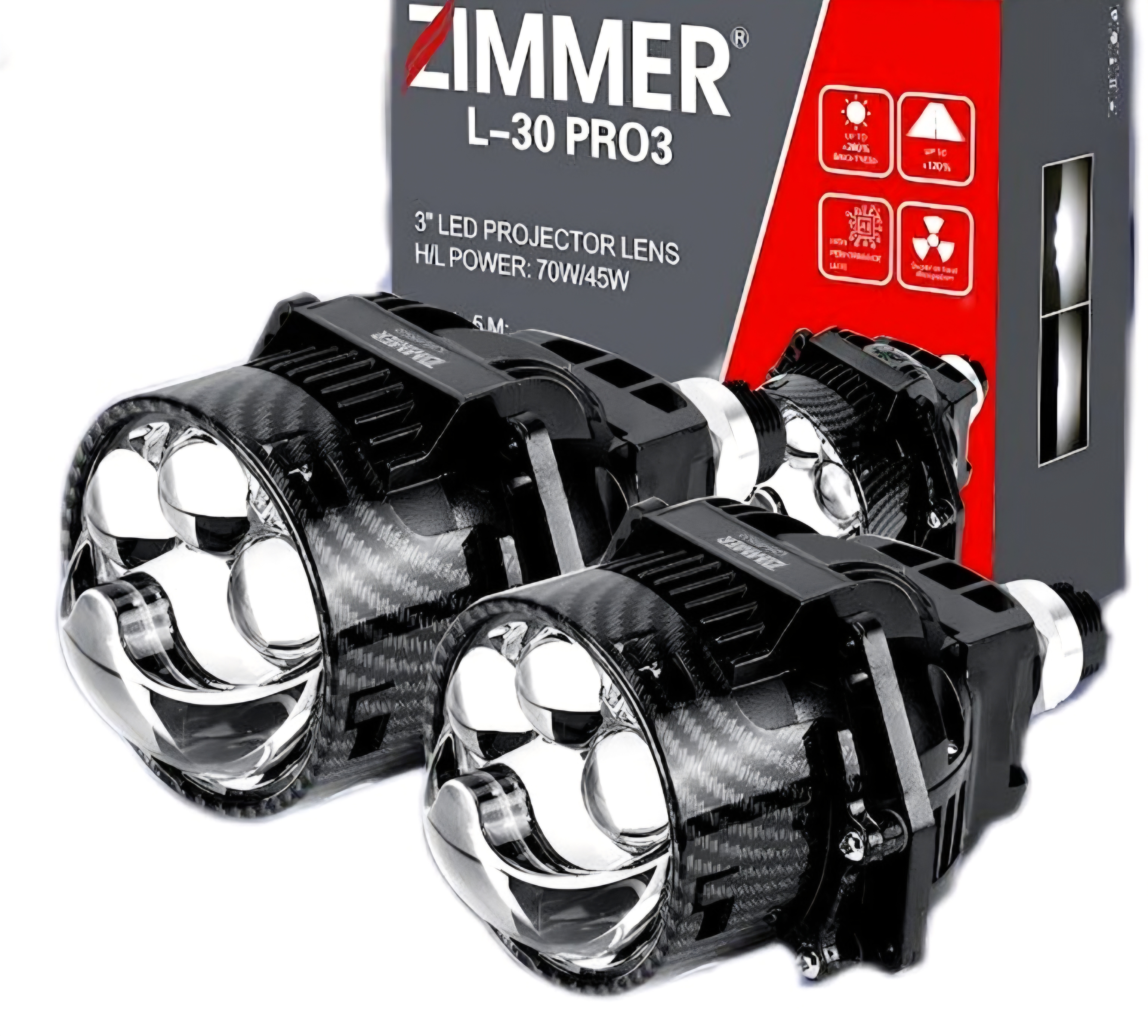 لنز اورجینال ۳ چشم جغدی مدل L25_Pro3 از برند زیمر Zimmer با گارانتی