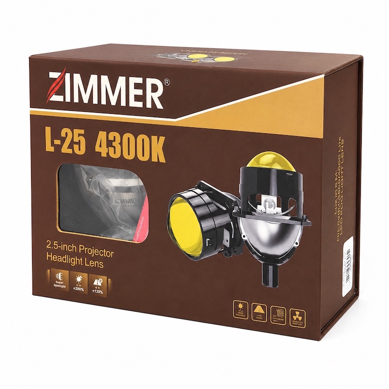 لنز اورجینال زرد رنگ مدل L25 _ 4300K از برند زیمر Zimmer با گارانتی