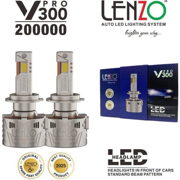 هدلایت اورجینال رده بالا V300 Pro لنزو Lenzo با گارانتی در ۳ پایه