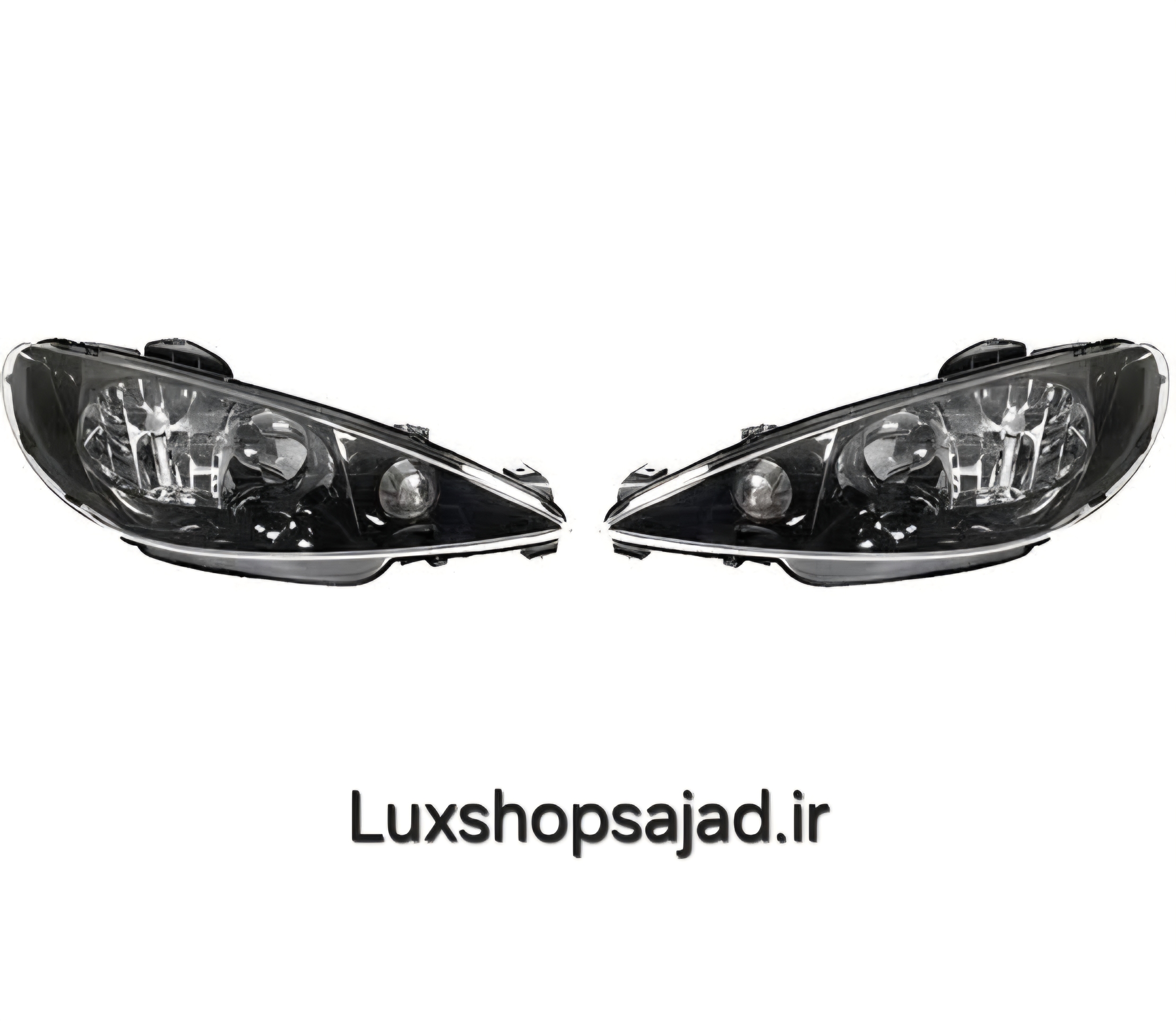 چراغ جلو فابریک داخل مشکی ۲۰۶ بسته ۲ عددی درجه یک