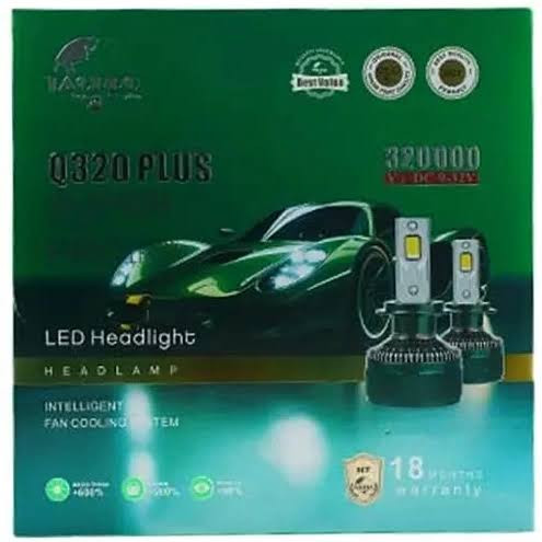 هدلایت غول نور Q320 Plus+ لنزو Lenzo پایه H4 با ۲ سال گارانتی