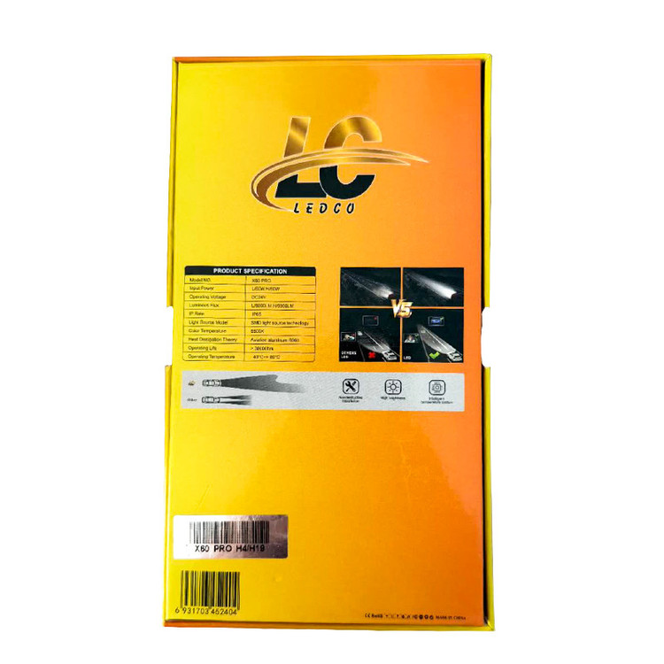 هدلایت اورجینال قوی پرنور X60pro لدکو Lc با یک سال گارانتی