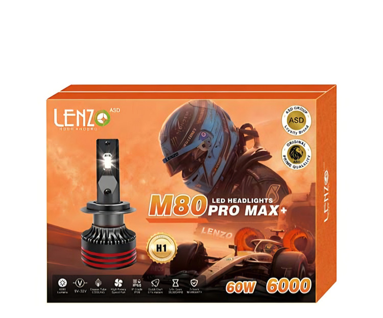 هدلایت قوی لنزو M8۰promax در ۳ پایه با یک سال گارانتی