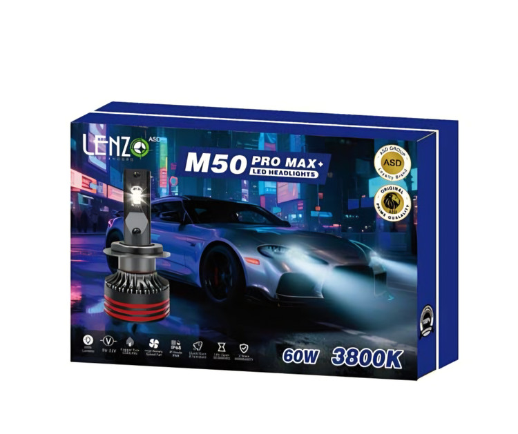 هدلایت قوی آفتابی لنزو M50 Promax در ۳ پایه با یک سال گارانتی
