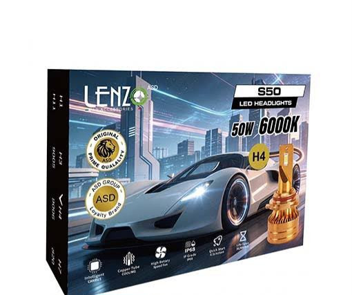 هدلایت اورجینال قوی لنزو S50 در ۳ پایه با یک سال گارانتی