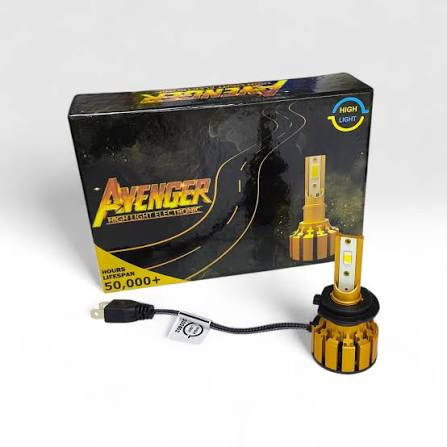 هدلایت اورجینال پرنور دورنگ اونجر Avenger پایه H4 با گارانتی
