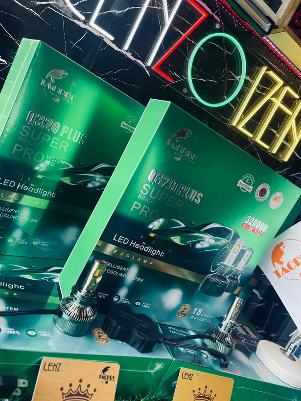هدلایت اورجینال قدرتمند Q320 Plus لنزو با گارانتی پایه H4