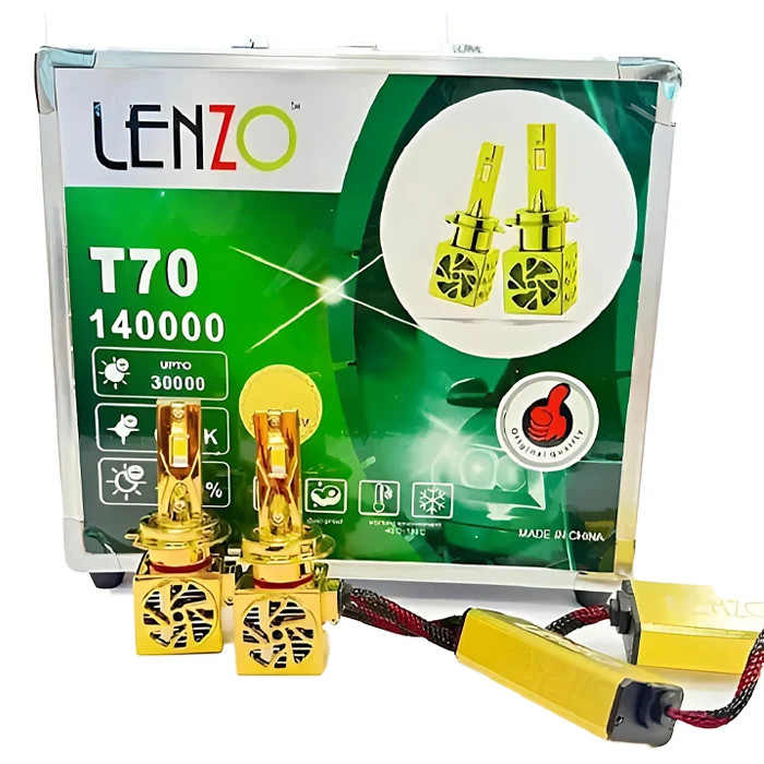 هدلایت اورجینال رادیاتوری T70 لنزو Lenzo پایه H4 با گارانتی
