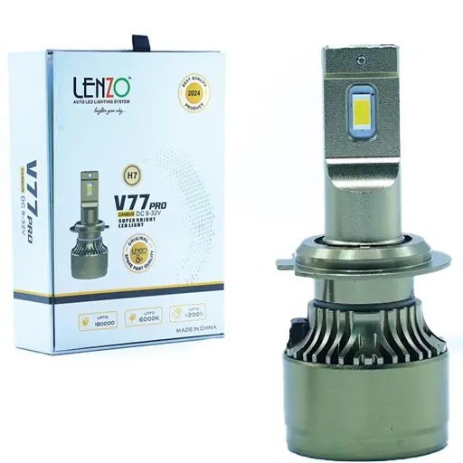 هدلایت اورجینال قوی تیتانیوم V77 Pro لنزو Lenzo با گارانتی